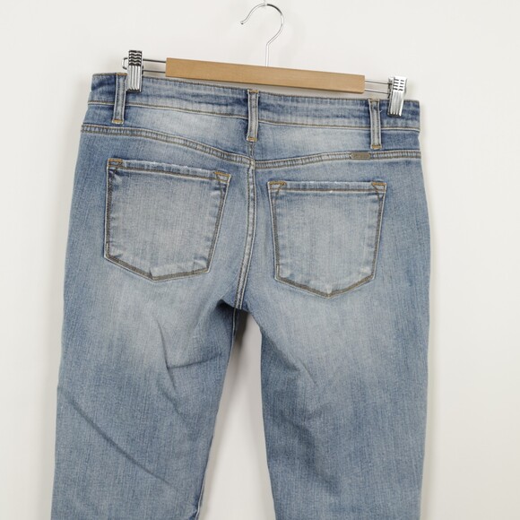 KanCan Estilo Mid Rise button Fly Distressed Jeans 25 - Picture 6 of 8